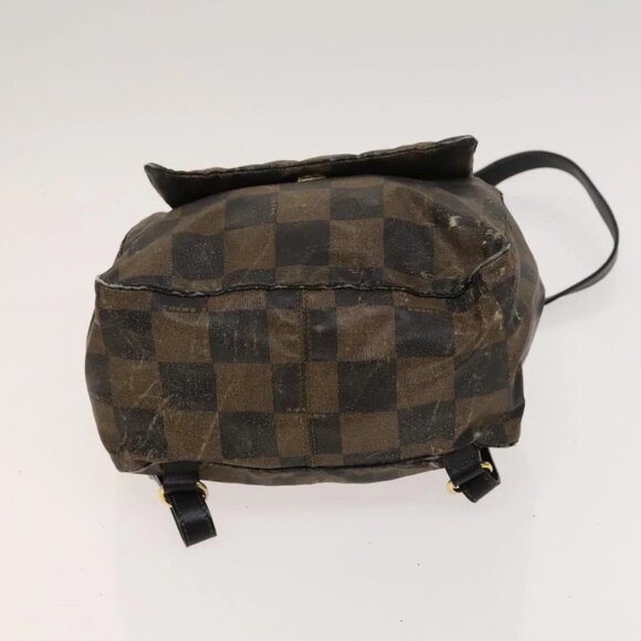 FENDI Pecan Bag PVC 3 Set Brown Black Auth bs26207 - Picture 12 of 15